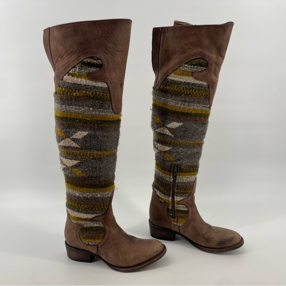 Freebird By Steven Cabal Blanket Over the Knee Southwest Boots - Size 6 - Picture 9 of 10